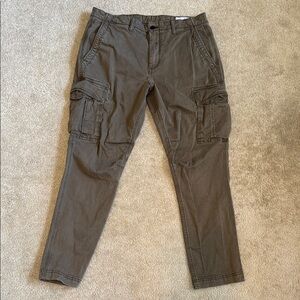 Gap Olive Green Slim Taper Cargo Pants